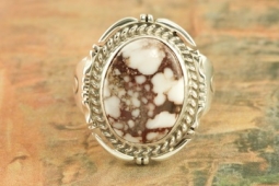 Genuine Wild Horse Stone Sterling Silver Ring